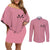 Majin Buu Dragon Ball Anime Couples Matching Off Shoulder Short Dress and Long Sleeve Button Shirt