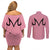 Majin Buu Dragon Ball Anime Couples Matching Off Shoulder Short Dress and Long Sleeve Button Shirt