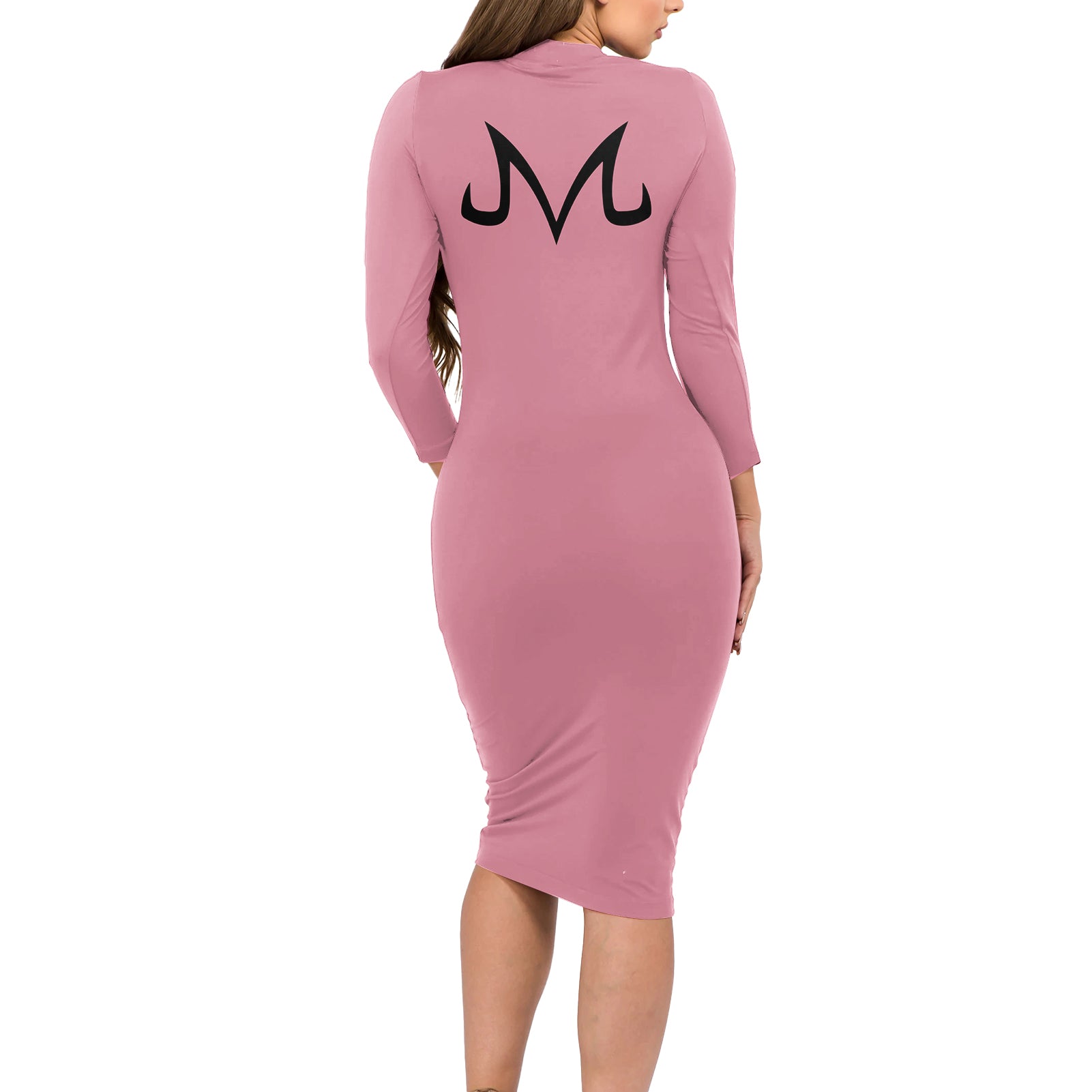Majin Buu Dragon Ball Anime Long Sleeve Bodycon Dress