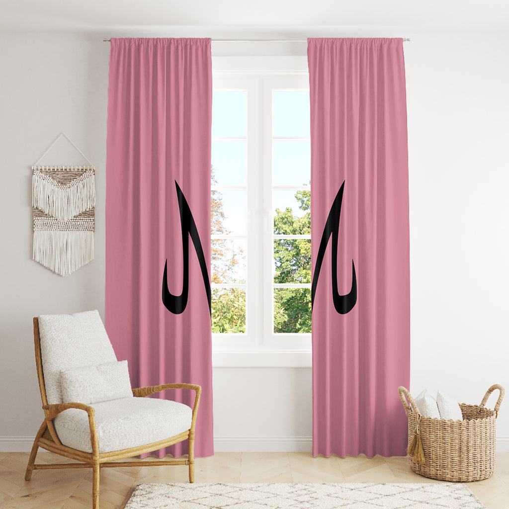 Majin Buu Dragon Ball Anime Window Curtain