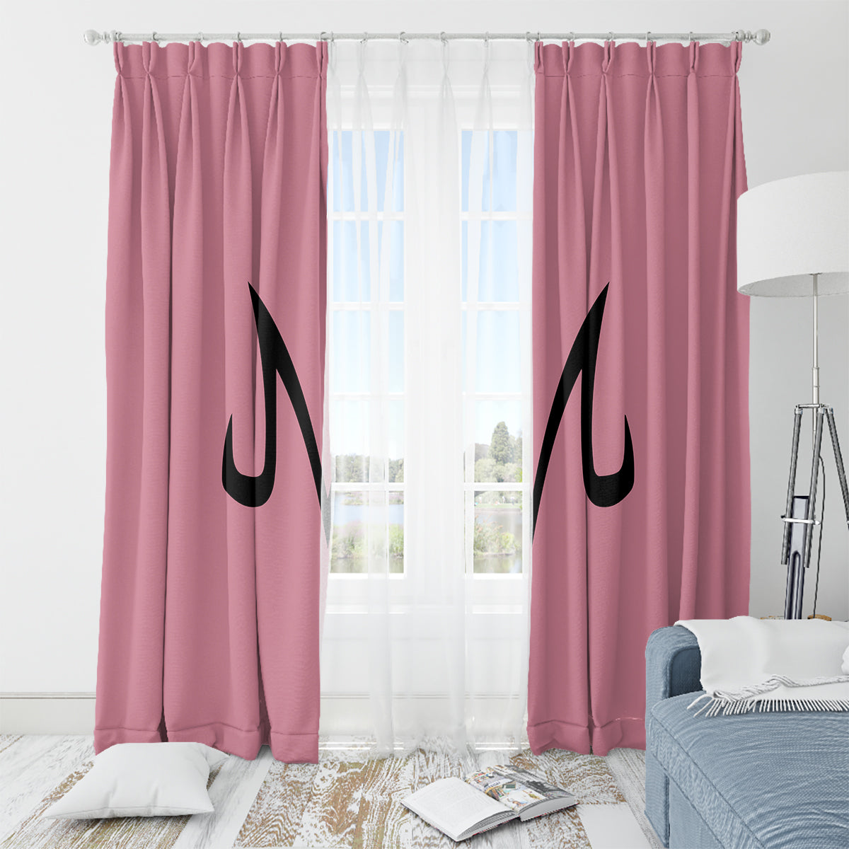 Majin Buu Dragon Ball Anime Window Curtain