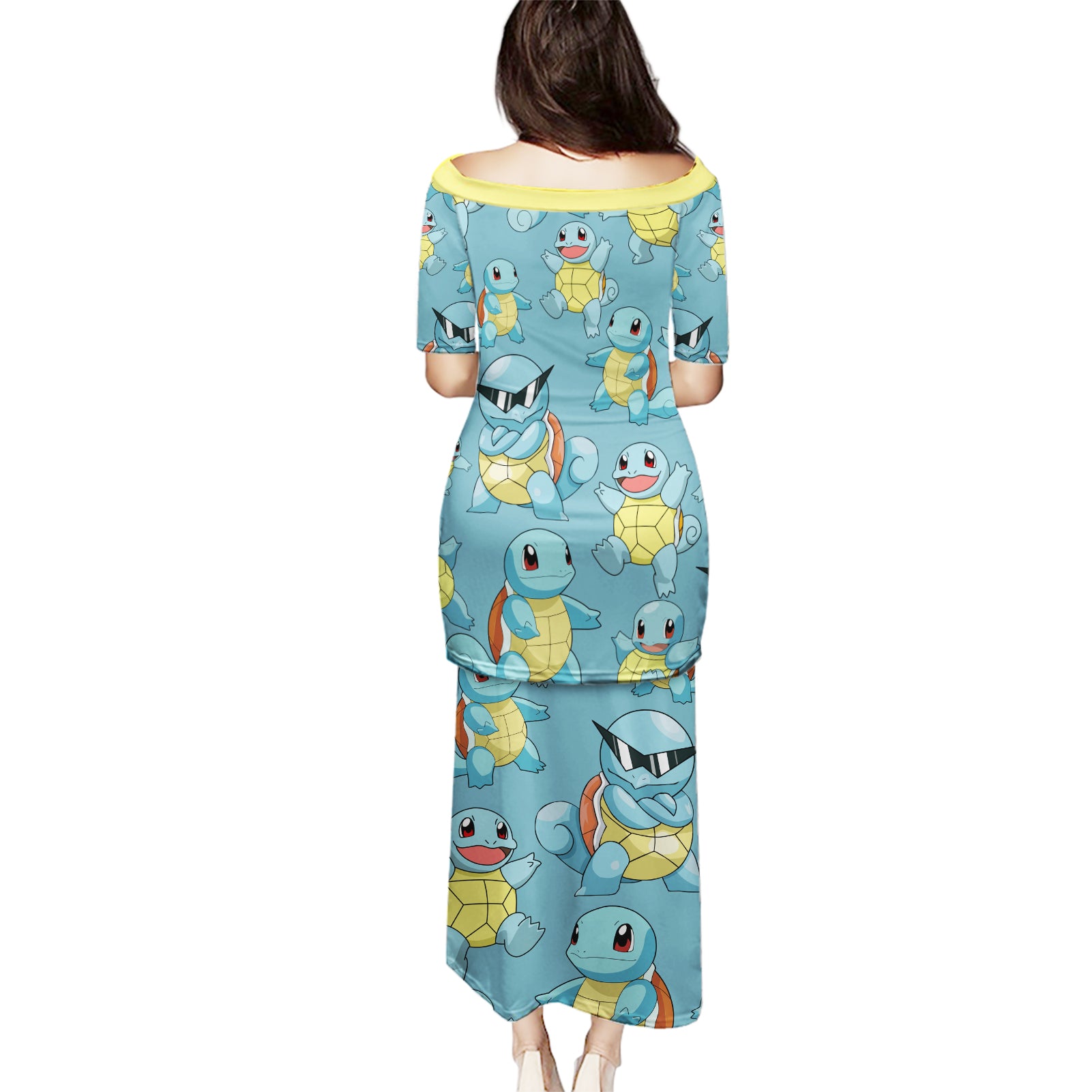 Squirtle Clothes Pattern Style Puletasi
