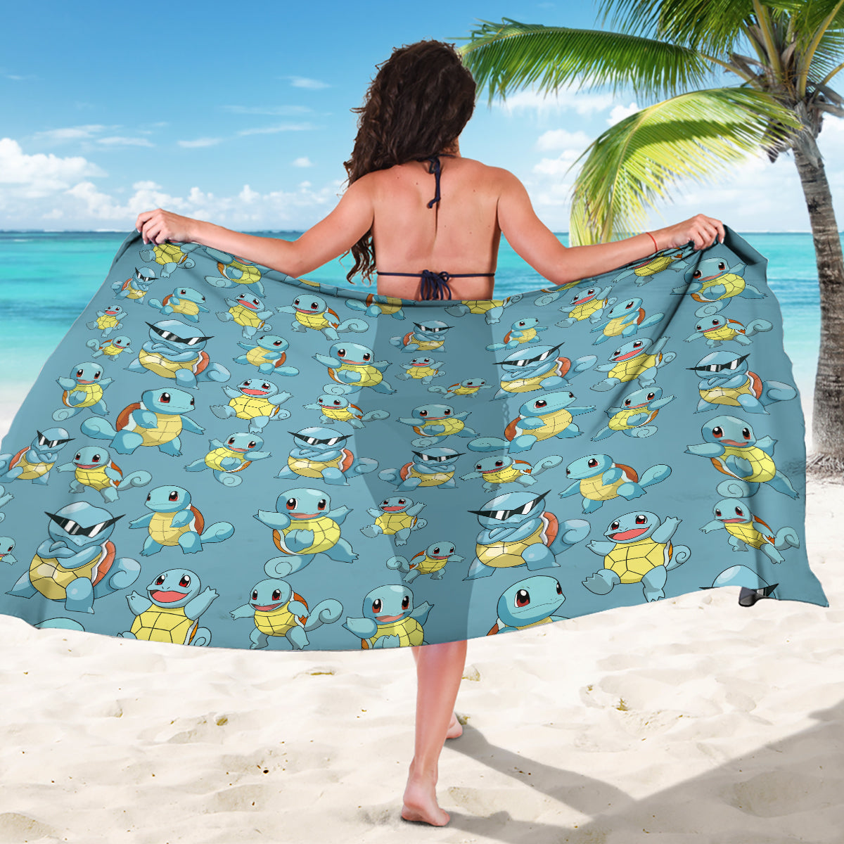 Squirtle Clothes Pattern Style Sarong