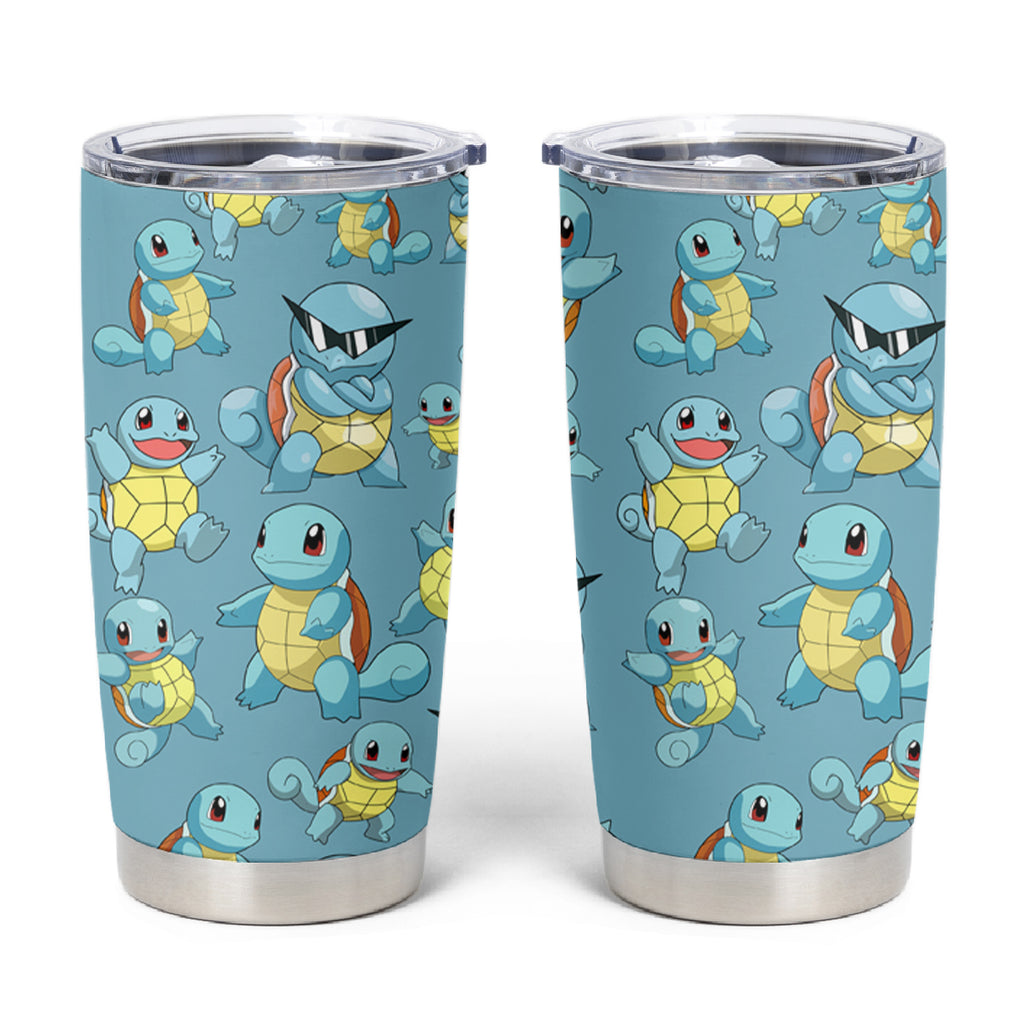 Squirtle Tumbler Cup Pattern Style