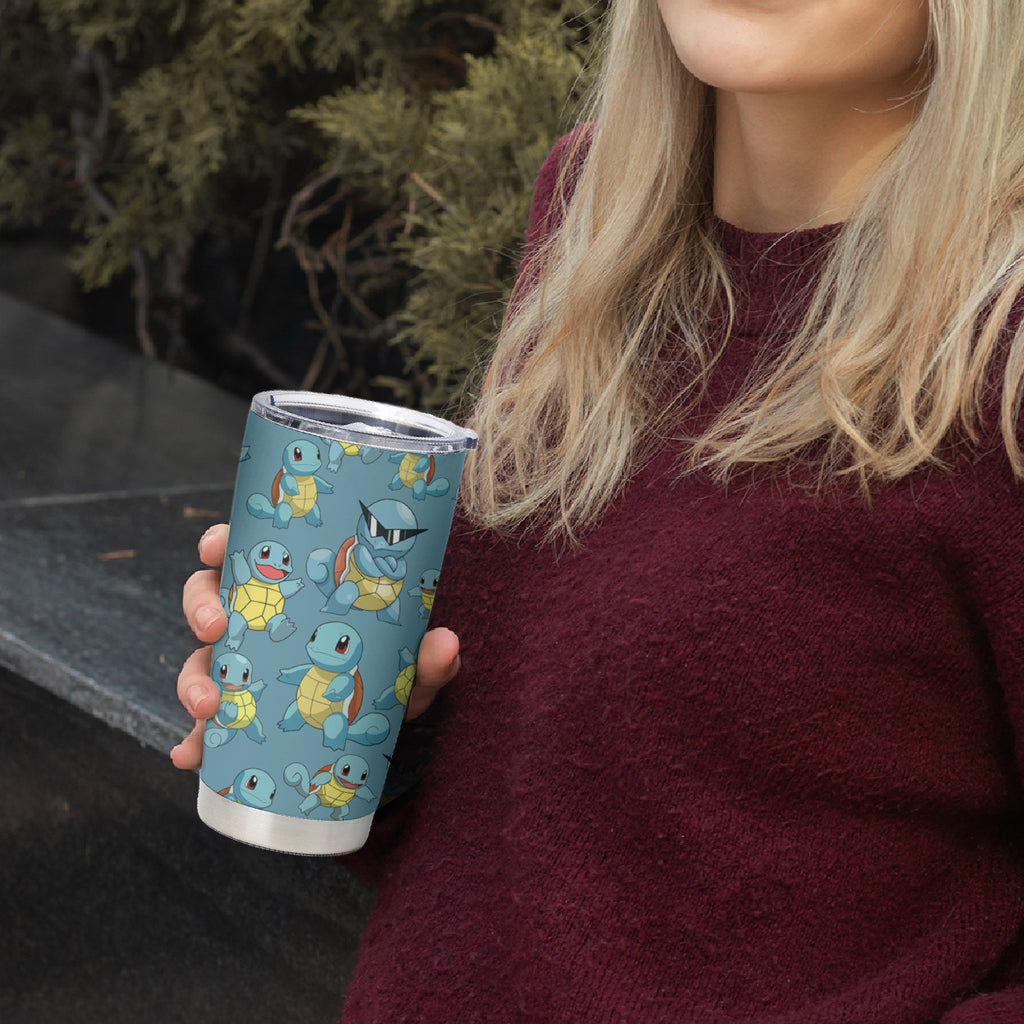 Squirtle Tumbler Cup Pattern Style