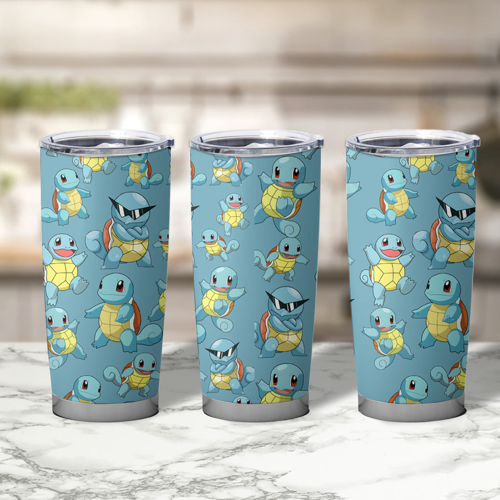 Squirtle Tumbler Cup Pattern Style