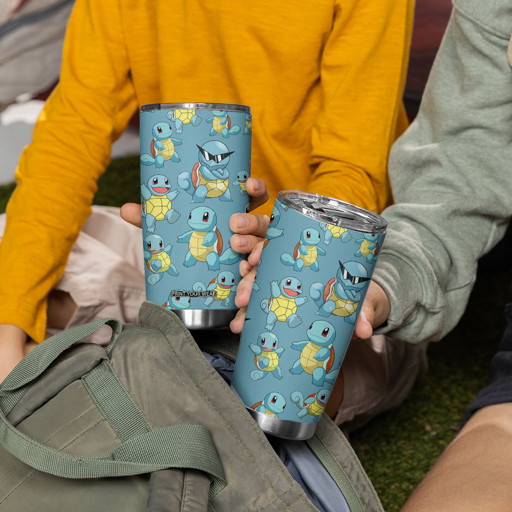Squirtle Tumbler Cup Pattern Style