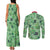 Sceptile Pattern Style Couples Matching Tank Maxi Dress and Long Sleeve Button Shirt