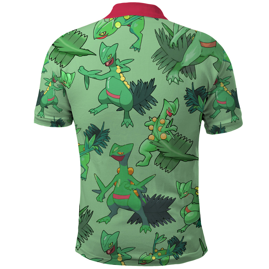 Sceptile Pattern Style Polo Shirt