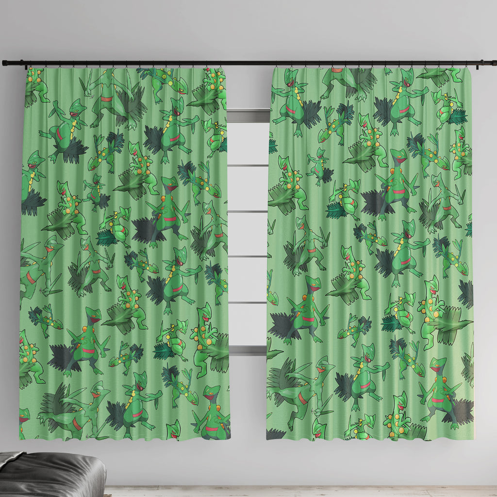 Sceptile Pattern Style Window Curtain