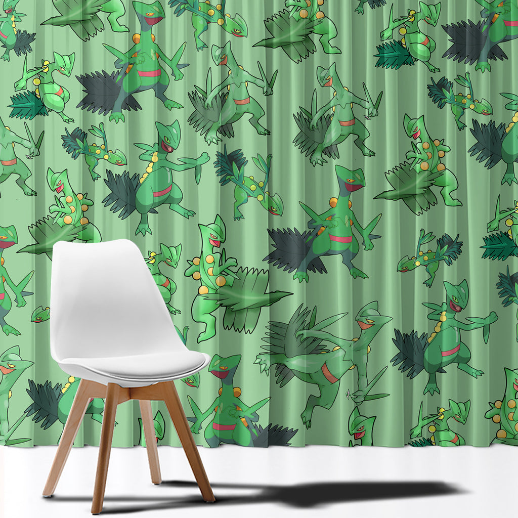 Sceptile Pattern Style Window Curtain