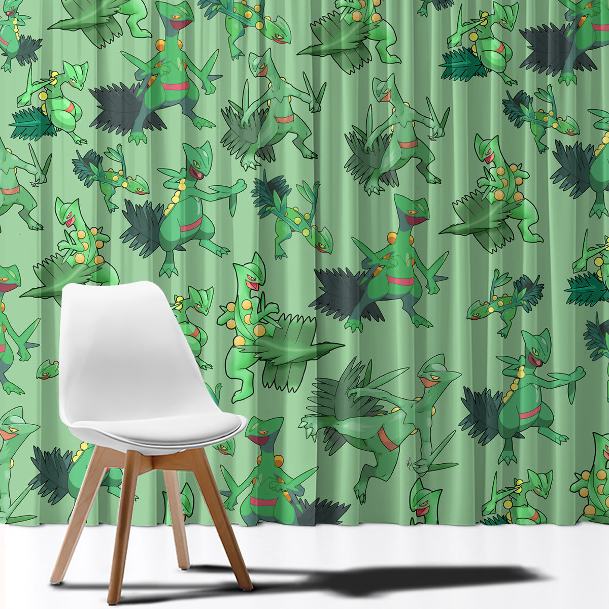 Sceptile Pattern Style Window Curtain