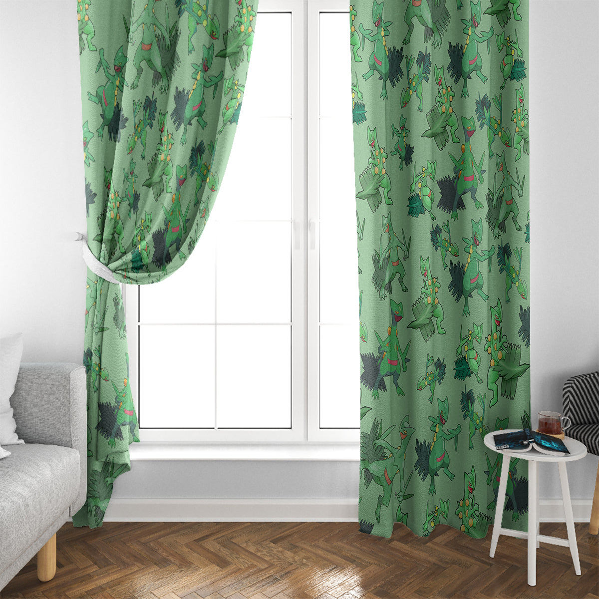 Sceptile Pattern Style Window Curtain