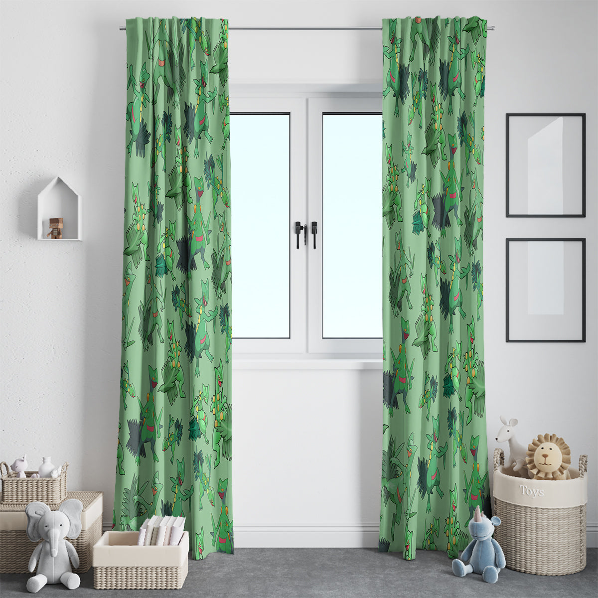 Sceptile Pattern Style Window Curtain