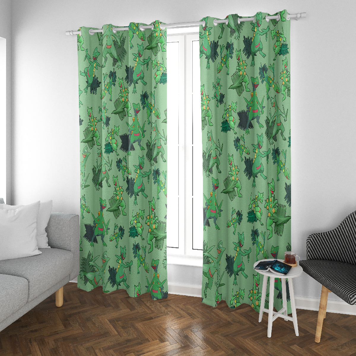 Sceptile Pattern Style Window Curtain