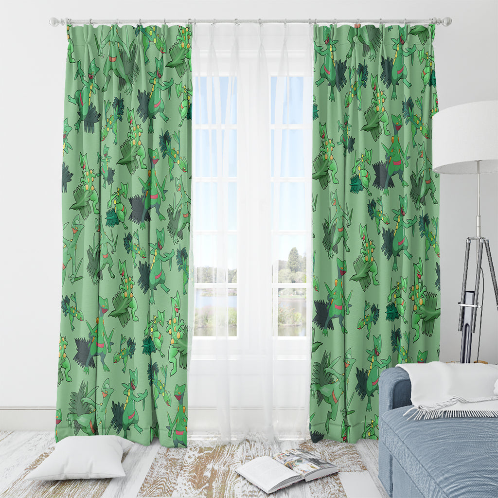 Sceptile Pattern Style Window Curtain