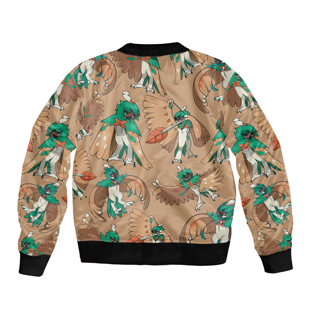 Decidueye Pattern Style Bomber Jacket