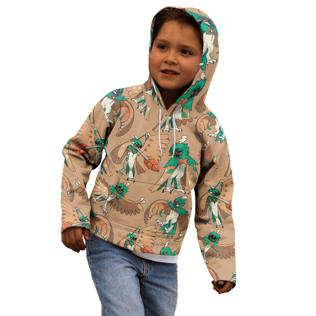 Decidueye Pattern Style Kid Hoodie
