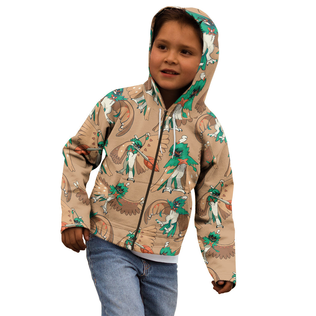 Decidueye Pattern Style Kid Hoodie