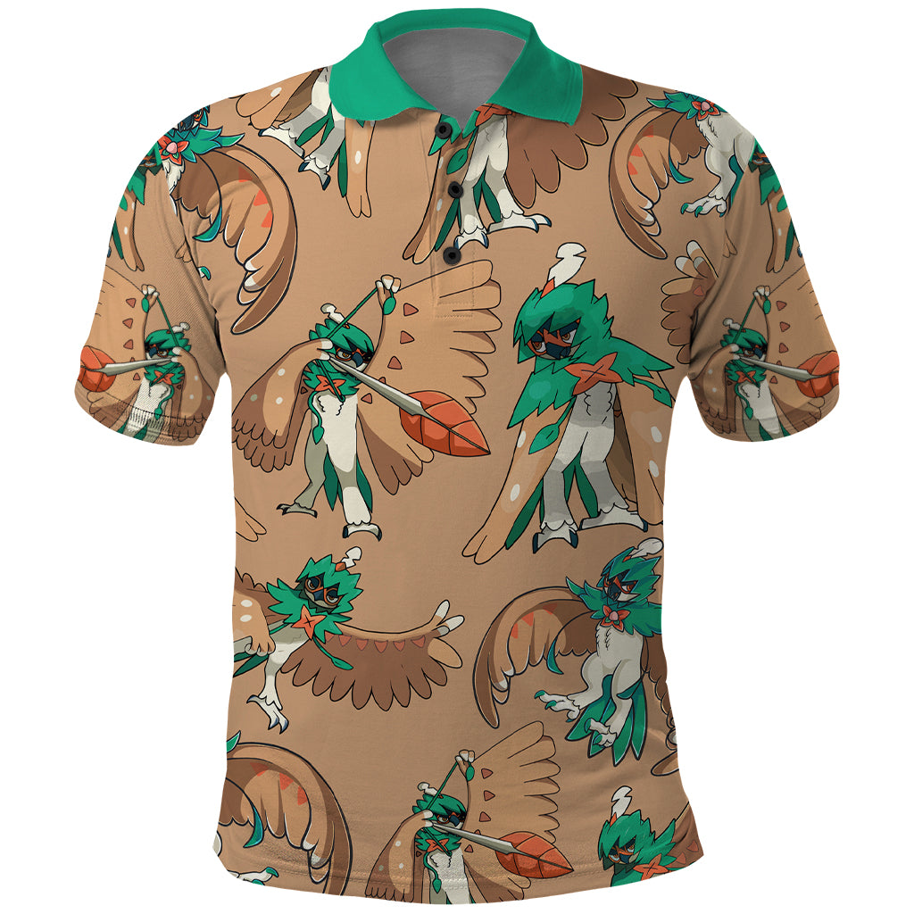 Decidueye Pattern Style Polo Shirt