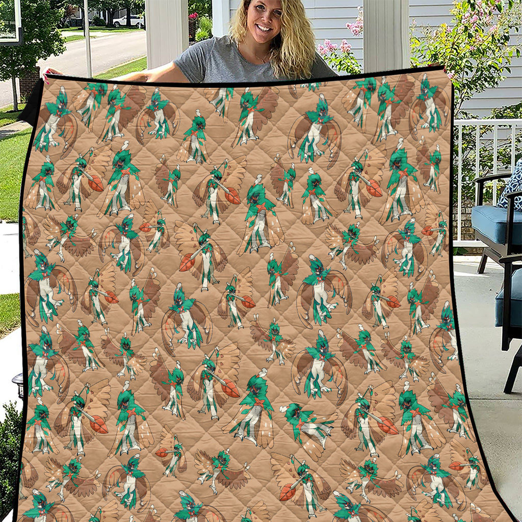 Decidueye Pattern Style Quilt