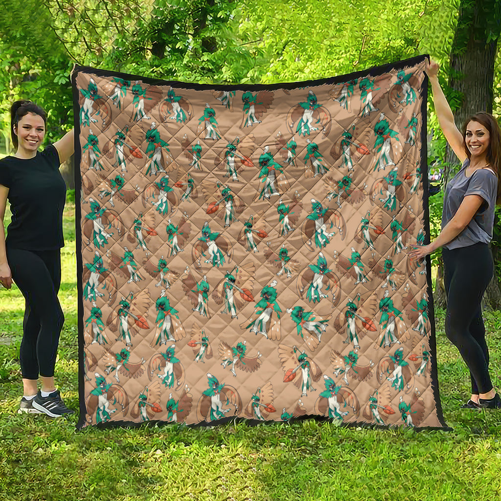 Decidueye Pattern Style Quilt