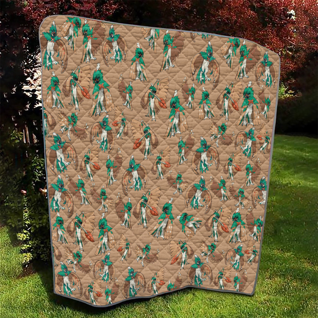 Decidueye Pattern Style Quilt