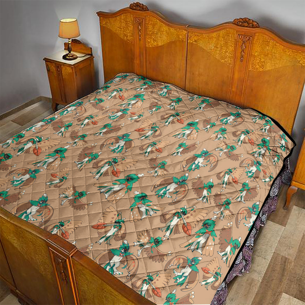 Decidueye Pattern Style Quilt
