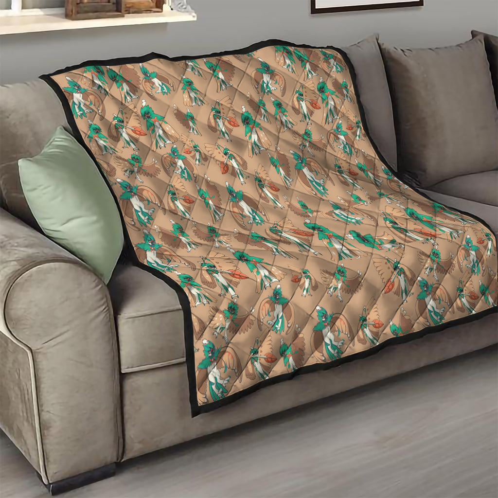 Decidueye Pattern Style Quilt