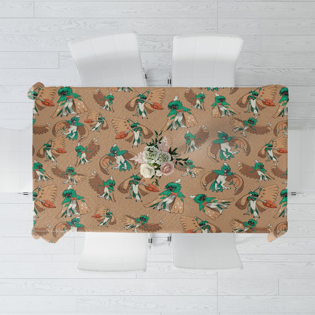 Decidueye Pattern Style Tablecloth
