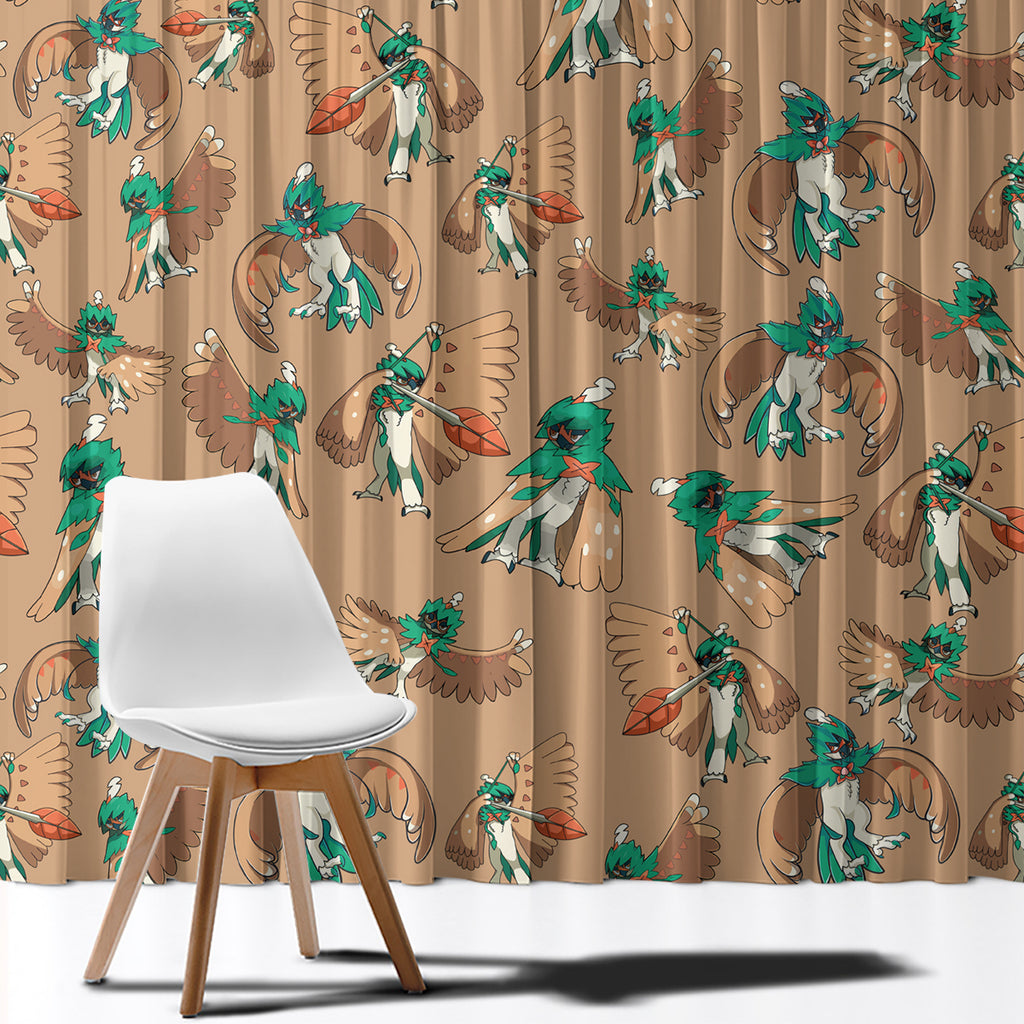 Decidueye Pattern Style Window Curtain