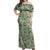 Tyranitar Pattern Style Off Shoulder Maxi Dress