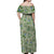 Tyranitar Pattern Style Off Shoulder Maxi Dress