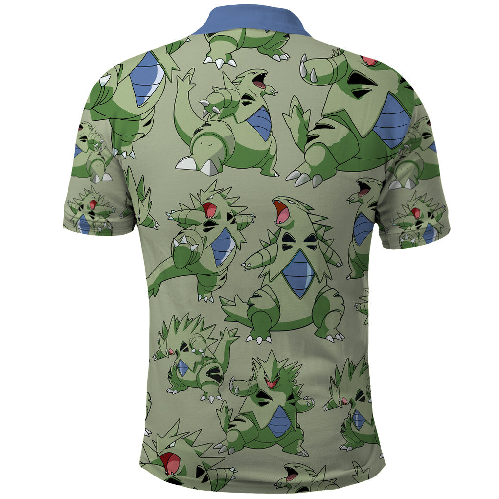 Tyranitar Pattern Style Polo Shirt
