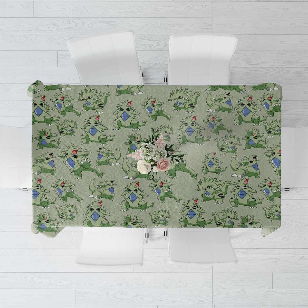 Tyranitar Pattern Style Tablecloth