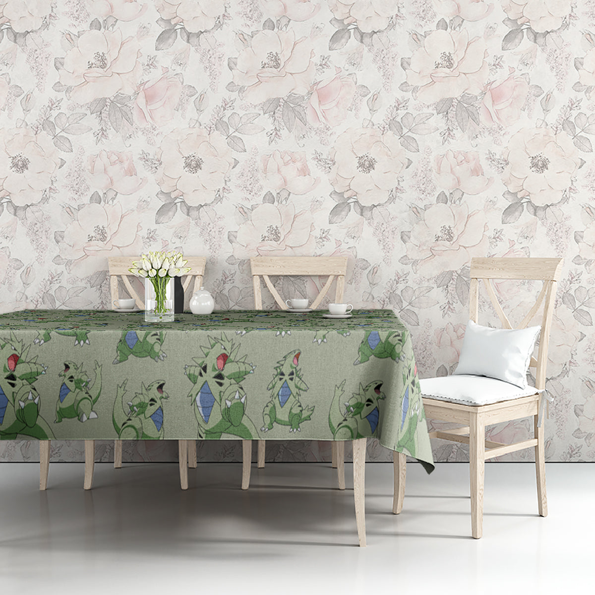 Tyranitar Pattern Style Tablecloth