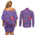 Gengar Clothes Pattern Style Couples Matching Off Shoulder Short Dress and Long Sleeve Button Shirt