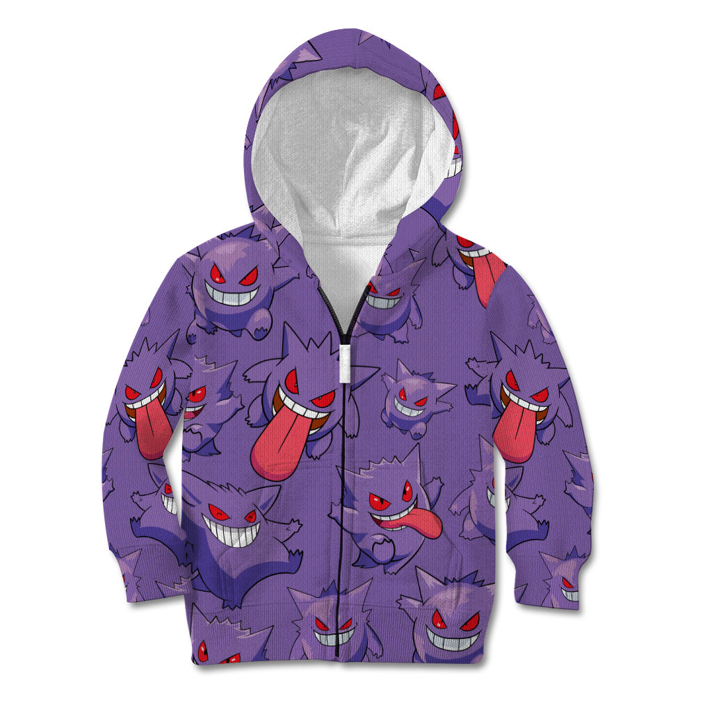 Gengar Clothes Pattern Style Kid Hoodie