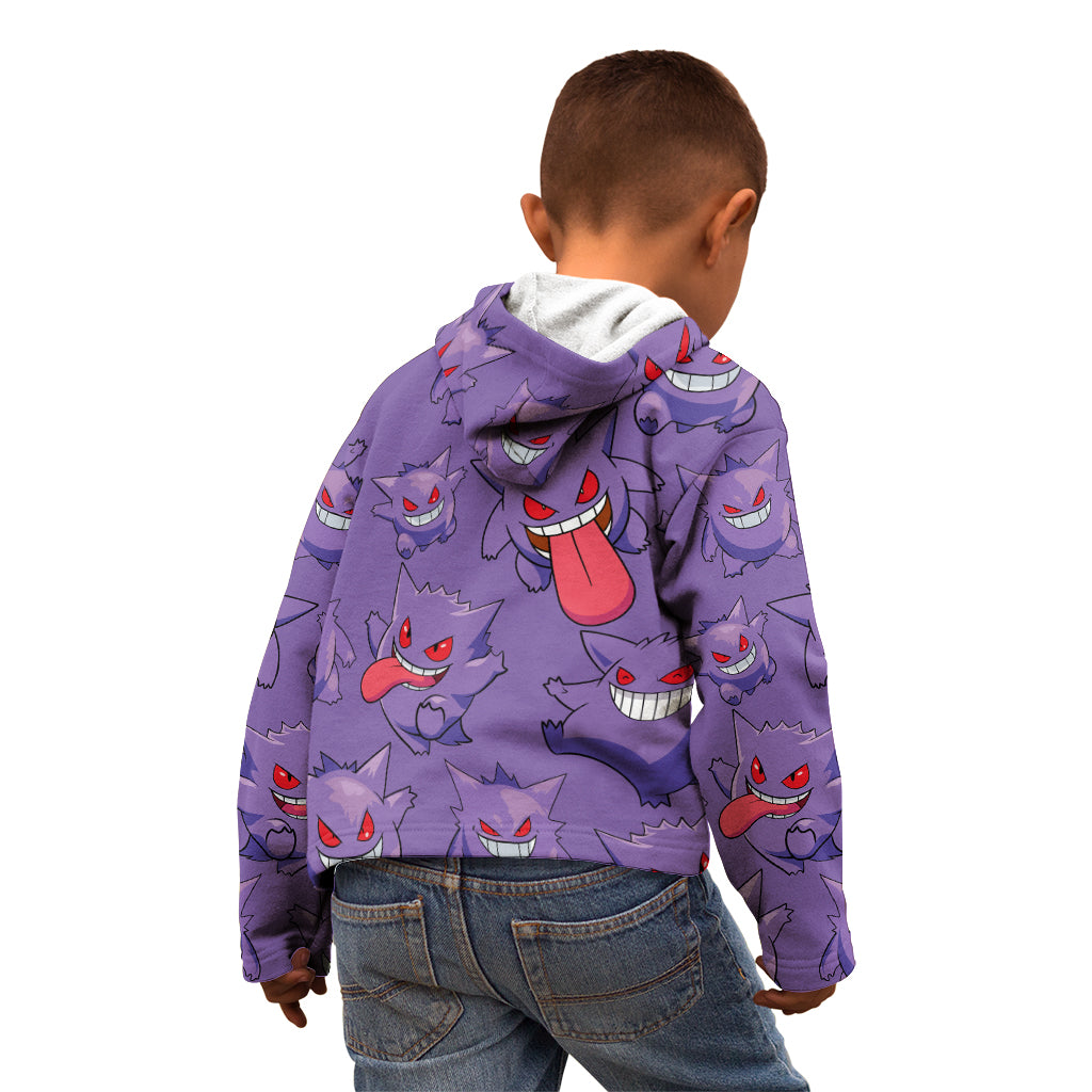 Gengar Clothes Pattern Style Kid Hoodie