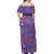 Gengar Clothes Pattern Style Off Shoulder Maxi Dress