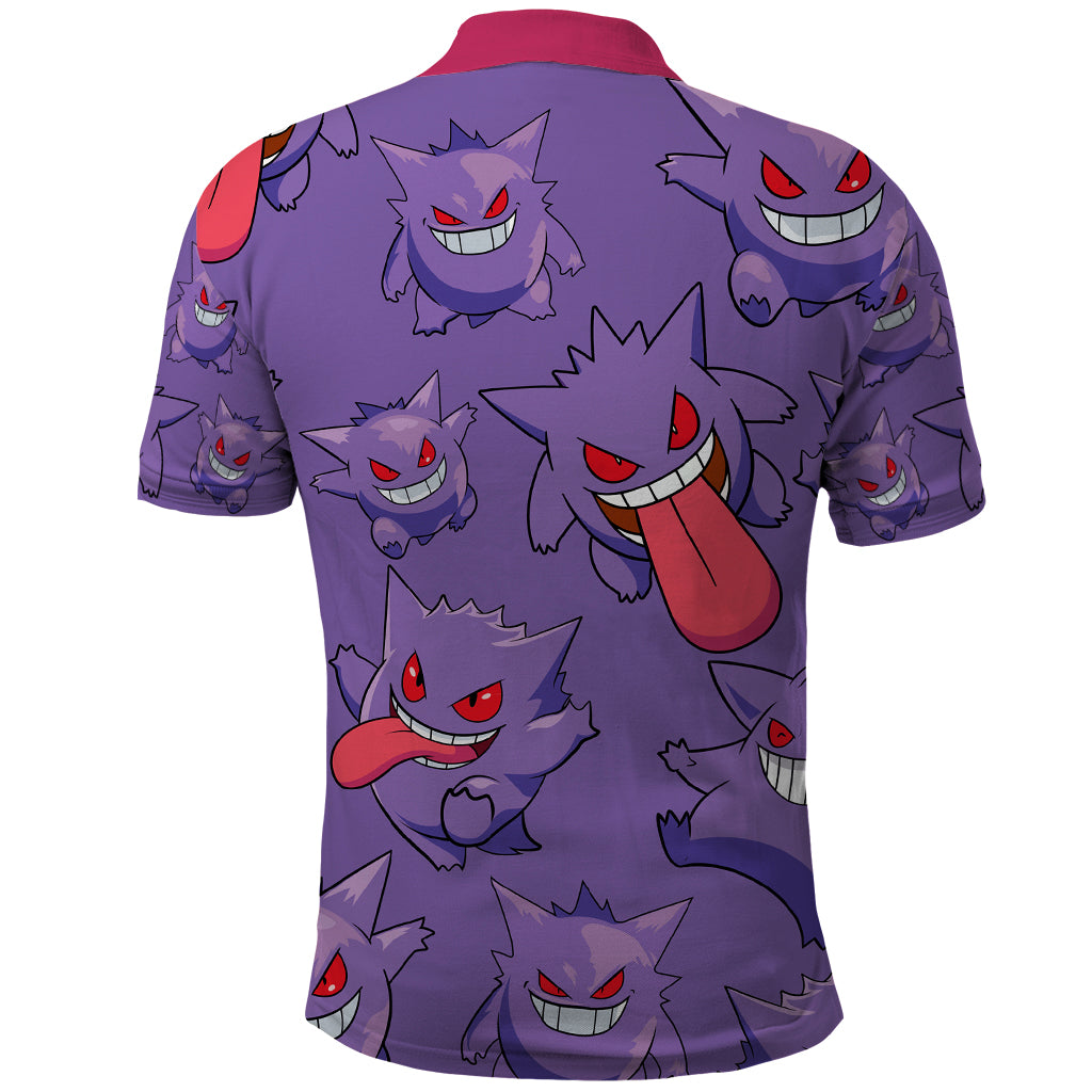 Gengar Clothes Pattern Style Polo Shirt