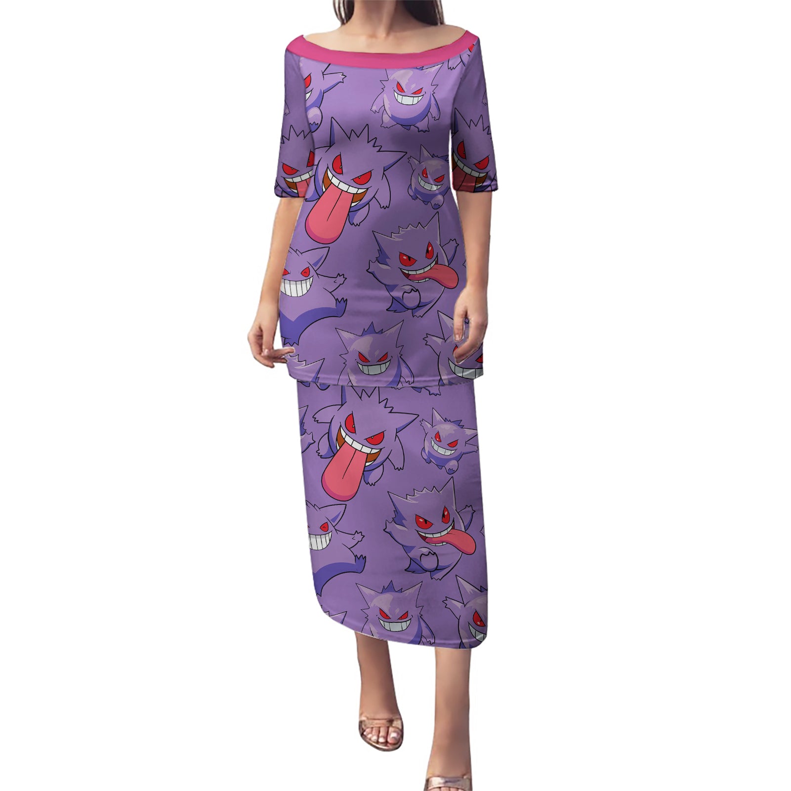 Gengar Clothes Pattern Style Puletasi