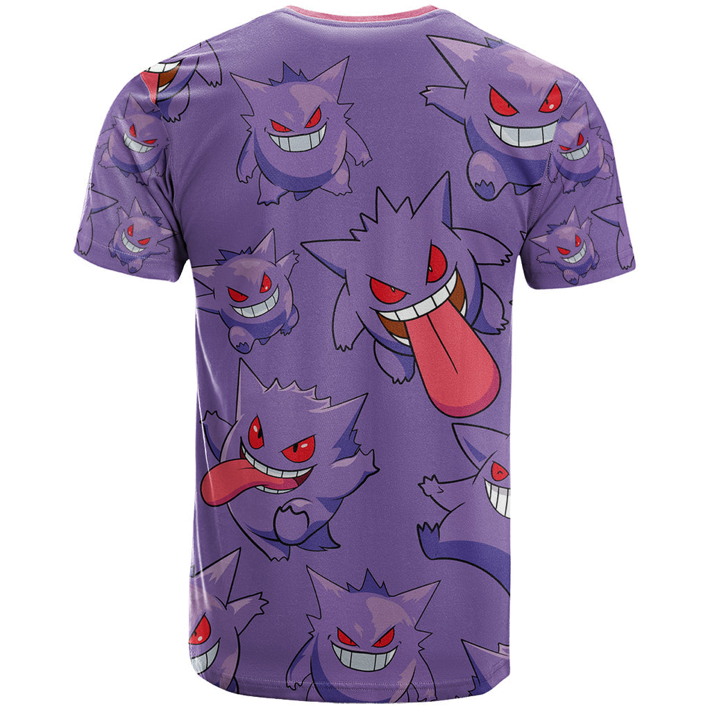 Gengar Clothes Pattern Style T Shirt