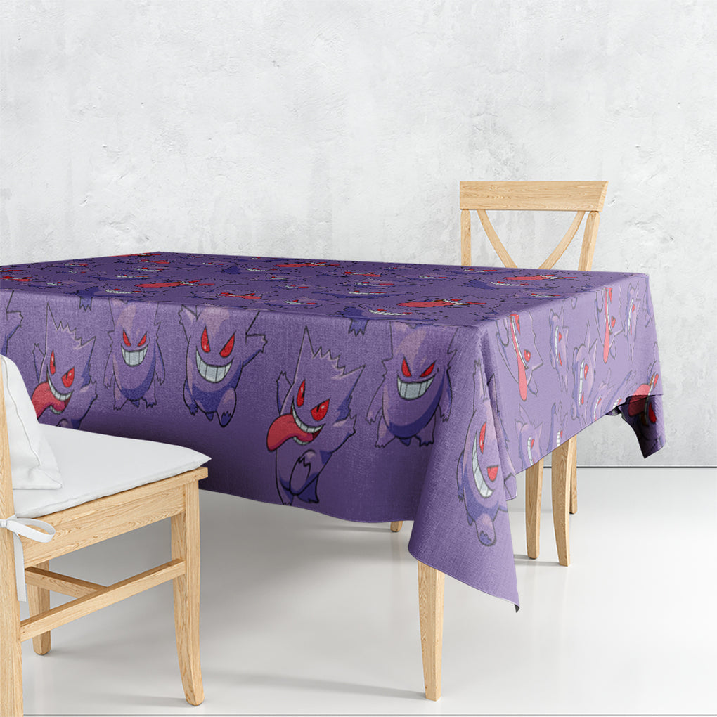 Gengar Clothes Pattern Style Tablecloth