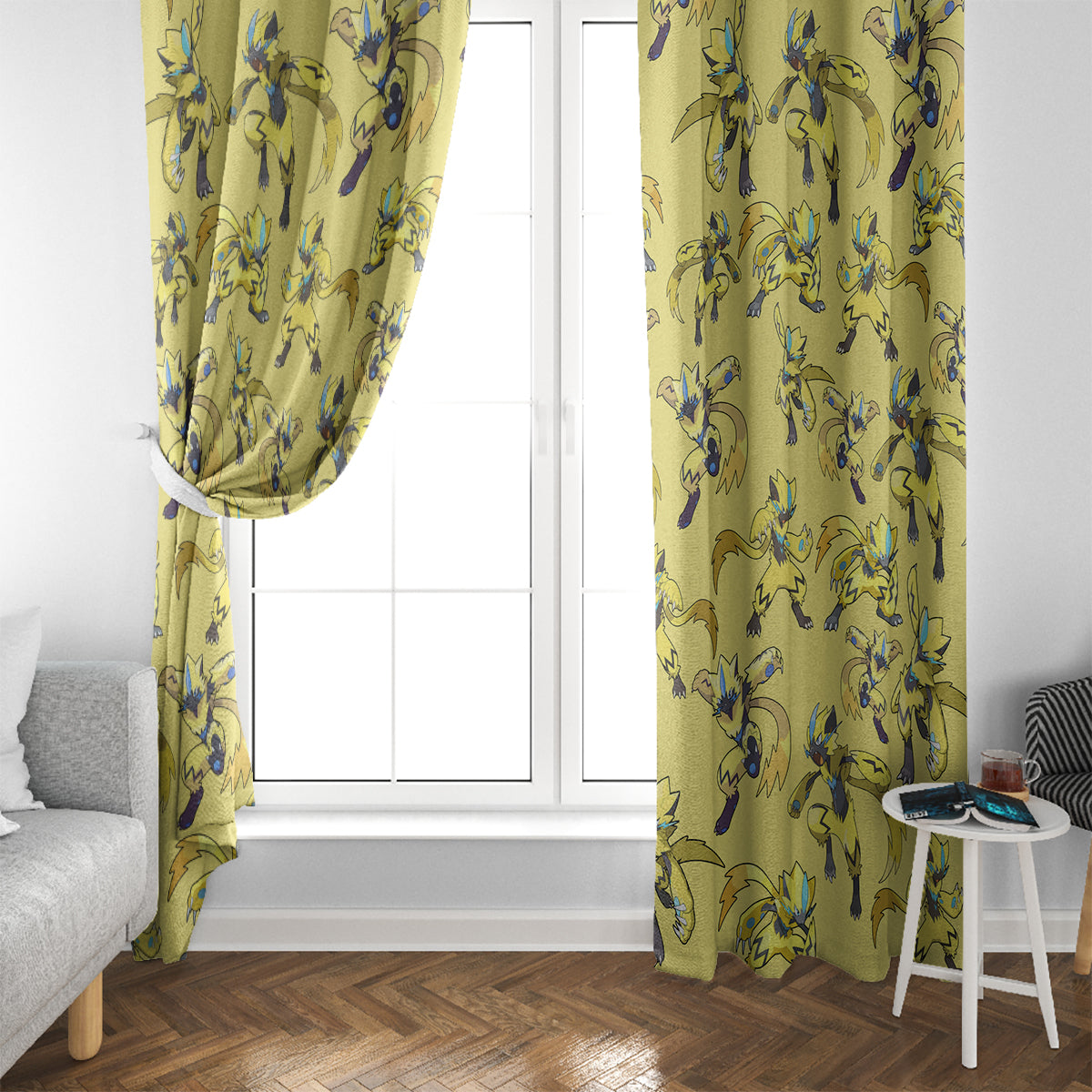 Zeraora Pattern Style Window Curtain