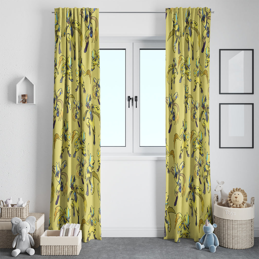 Zeraora Pattern Style Window Curtain