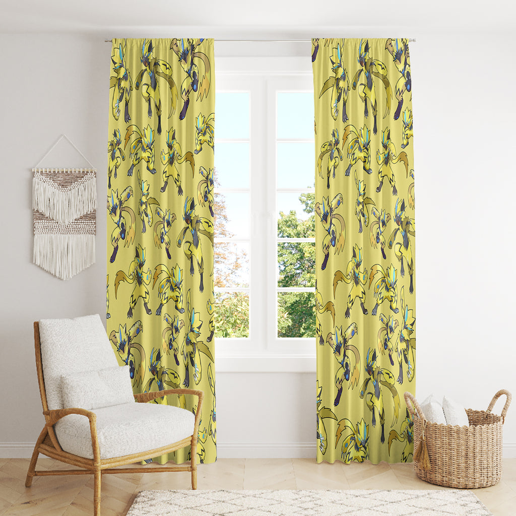 Zeraora Pattern Style Window Curtain
