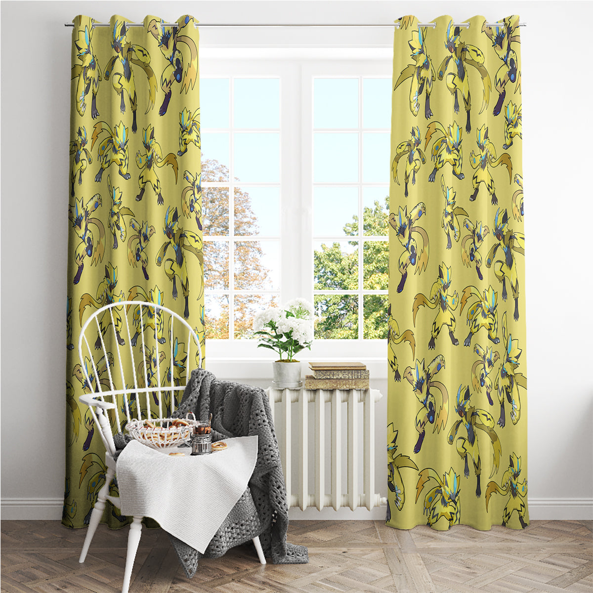 Zeraora Pattern Style Window Curtain