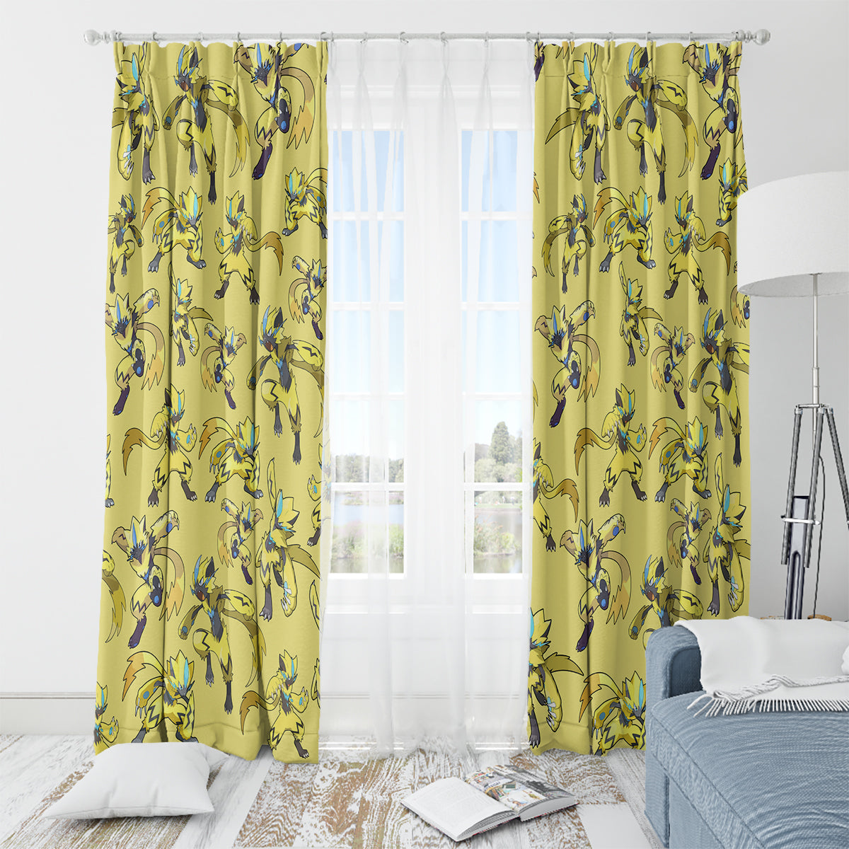 Zeraora Pattern Style Window Curtain