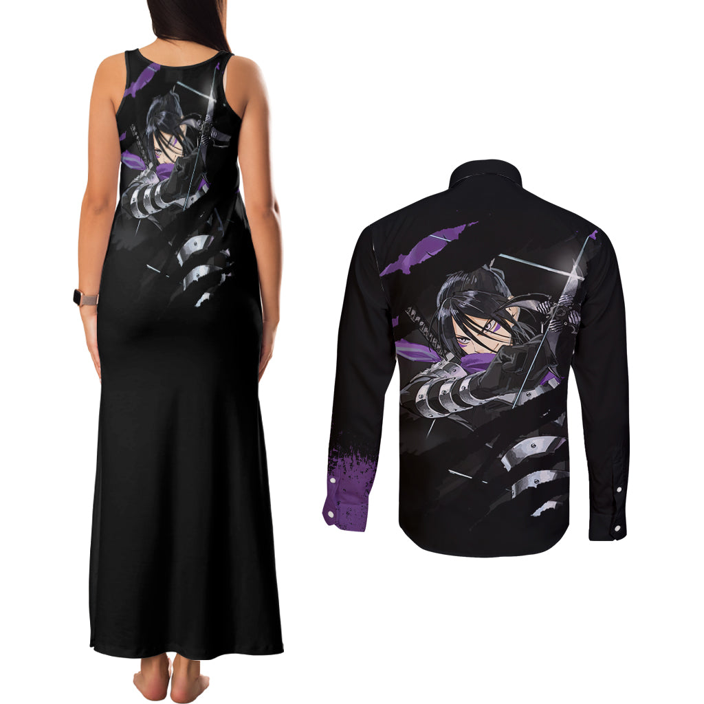 Sonic - One Puch Man Couples Matching Tank Maxi Dress and Long Sleeve Button Shirt